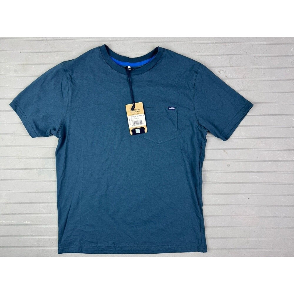 Chubbies Size M Mens Pocket T Shirt Navy Short Sleeve